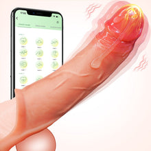 Load image into Gallery viewer, APP Vibrationsmodi Sex Spielzeug für Paare Frauen Extrem Realistisch Dildo Penis Sleeve für Vergrößerung und Zeit Verlängern