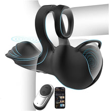 Load image into Gallery viewer, 360° Hoden Vollabdeckungsstimulator Penistrainer Cock Ring mit 9 Vibrations &amp; Heizmodi