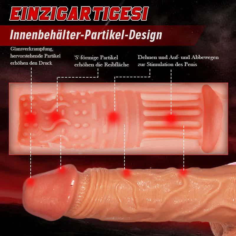 Tank 7 Stoßen Heizen Stimme Abnehmbarer 4 IN 1 Cup Masturbator