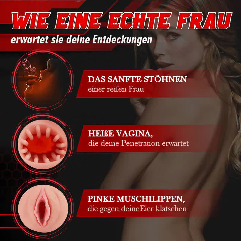 Tank 7 Stoßen Heizen Stimme Abnehmbarer 4 IN 1 Cup Masturbator