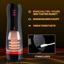 Load image into Gallery viewer, CLIMBER 4 IN 1 Erektion Cup Masturbator 5 Stoßen + 5 Saugen 10 Vibrie