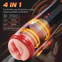 Load image into Gallery viewer, CLIMBER 4 IN 1 Erektion Cup Masturbator 5 Stoßen + 5 Saugen 10 Vibrie