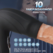 Load image into Gallery viewer, Blowjob Training Eichel Vakuumsaugen 10 Vibrationsfunktionen männliches Penistraining Masturbation