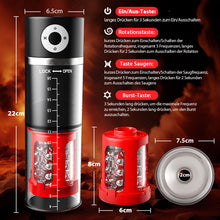 Load image into Gallery viewer, 5 Rotierende + 5 Saugen 2-in-1 Masturbation Cup Penis Pumpe