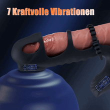 Load image into Gallery viewer, Lucifer - Dual-Motor-7-Vibrations-Penis-Hülse und Vibrator 2-in-1 Erwachsenenspielzeug