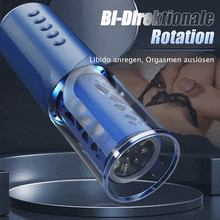 Load image into Gallery viewer, Bluesea 6 Bi-Directional Thrusting Rotation Masturbator mit Suction Base