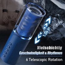 Load image into Gallery viewer, Bluesea 6 Bi-Directional Thrusting Rotation Masturbator mit Suction Base