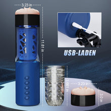 Load image into Gallery viewer, Bluesea 6 Bi-Directional Thrusting Rotation Masturbator mit Suction Base