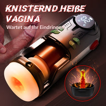 Load image into Gallery viewer, 9 Stoßen Vibrieren Saugen Heizen Masturbator Cup