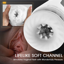 Load image into Gallery viewer, Tragbarer 7-stoßender und vibrierender, erhitzender Vocal-Masturbationsbecher