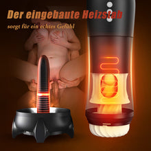 Load image into Gallery viewer, Rocket Cup Masturabtor 3 Rotierend 5 Vibrierend Dehnbar &amp; Heizen