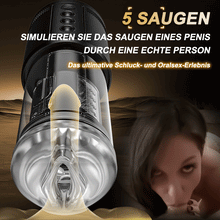 Load image into Gallery viewer, Telescope 5 Stoßen 10 Vibrieren 5 Saugen 3 IN 1 Masturbator für Männer