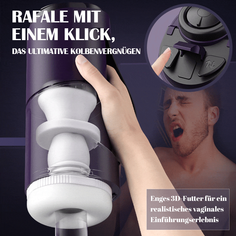 7 einziehbares Ein-Knopf-Burst-Lautloses elektrisches Masturbationsgerät für