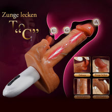 Load image into Gallery viewer, Sexmaschine, 90°, automatisch verstellbarer Vibrator mit 8 stoßenden, vibrierenden und leckenden Dildos
