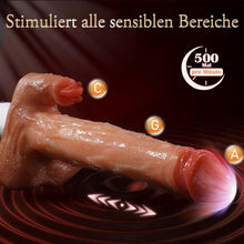 Load image into Gallery viewer, Sexmaschine, 90°, automatisch verstellbarer Vibrator mit 8 stoßenden, vibrierenden und leckenden Dildos