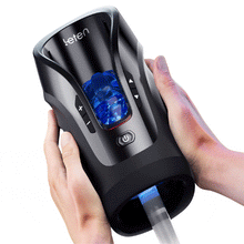 Load image into Gallery viewer, Leten- Thunder fleischiger teleskopischer vibrierender automatischer männlicher Masturbator Blowjob Stroker