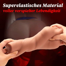 Load image into Gallery viewer, BRAUNE SCHÖNHEIT Tragbarer Masturbator Blowjob Taschenmuschi Masturbator