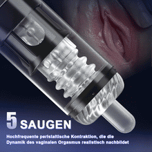 Load image into Gallery viewer, 5 Rotierend 5 Lutschend 7 Vibrierend Masturbation &amp; Training 2 IN 1