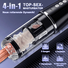 Load image into Gallery viewer, 5 Rotierend 5 Lutschend 7 Vibrierend Masturbation &amp; Training 2 IN 1