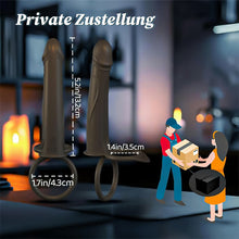 Load image into Gallery viewer, Anal-Analdildo zum Anschnallen für Paare mit vibrierendem Penisring