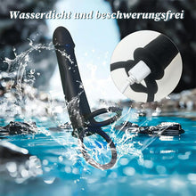 Load image into Gallery viewer, Anal-Analdildo zum Anschnallen für Paare mit vibrierendem Penisring