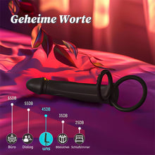 Load image into Gallery viewer, Anal-Analdildo zum Anschnallen für Paare mit vibrierendem Penisring