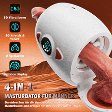 Load image into Gallery viewer, Explorer-Innovative Vergnügen Dual Entrance Elektrische Masturbator Hoden Massage + Glans Orgasm