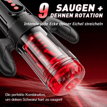 Load image into Gallery viewer, Terminator - Oral x Vagina！9 Stretching Swivelling 9 Lutschen mit Griff Männlicher Masturbator