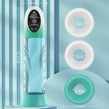 Load image into Gallery viewer, Green Pioneer – 4 Druckstufen und 9 Saugmodi – Wasser-Penispumpe mit LCD-Display
