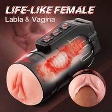 Load image into Gallery viewer, 【Stärker und schneller zum Orgasmus】 Leten 10 Vibrationsmasturbator und Pussy Pockets 2-in-1 mit App-Steuerung