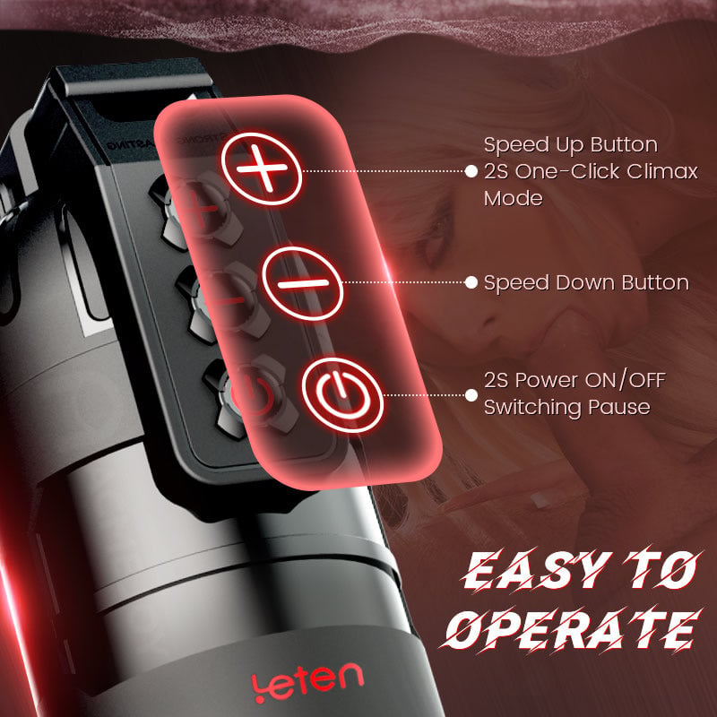 【Stärker und schneller zum Orgasmus】 Leten 10 Vibrationsmasturbator und Pussy Pockets 2-in-1 mit App-Steuerung