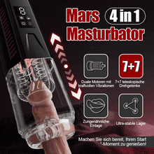 Load image into Gallery viewer, Mars - Oral Dominator 7 vibrierend 7 dehnend 7 rotierend Doppelmotor 4-in-1 Masturbator