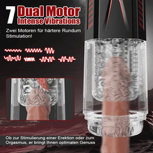 Load image into Gallery viewer, Mars - Oral Dominator 7 vibrierend 7 dehnend 7 rotierend Doppelmotor 4-in-1 Masturbator