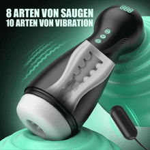 Load image into Gallery viewer, Evolution-8 Sucking 10 Vibrating One Touch Orgasm Digital Vacuum Masturbator