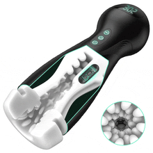 Load image into Gallery viewer, Evolution-8 Sucking 10 Vibrating One Touch Orgasm Digital Vacuum Masturbator
