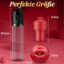 Load image into Gallery viewer, Red Fury Armour – Penispumpe mit 9 Saugstufen, rotem Mund und strukturiertem Tunnel