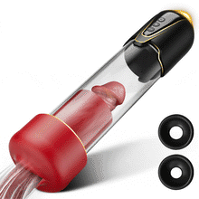 Load image into Gallery viewer, Red Fury Armour – Penispumpe mit 9 Saugstufen, rotem Mund und strukturiertem Tunnel