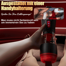 Load image into Gallery viewer, Liebesbiss- 9 vibrierende, 9 saugende, 9 rotierende, hörbare männliche Masturbatoren mit Ko