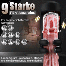 Load image into Gallery viewer, Finger 2.0-9 Vibrationen 9 Spannen 9 Rotieren Verbesserter Glans Training Masturbator