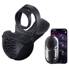Load image into Gallery viewer, 360° Hoden Vollabdeckungsstimulator Penistrainer Cock Ring mit 9 Vibrations &amp; Heizmodi