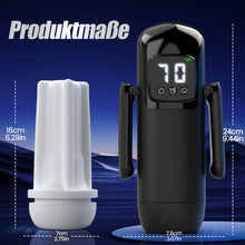 Load image into Gallery viewer, Phantom - 7 Saugungen 7 Vibrationen Doppelgriffe Grobe Granulat-Kanaltextur Männer-Mast