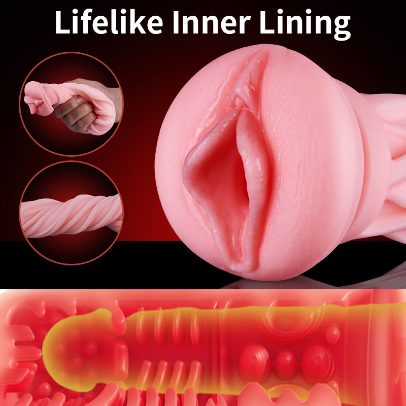 Leten ThundercoreX 6 Stoßbewegungen Infrarot Beheizter Realistischer Vaginal