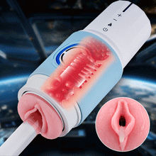 Load image into Gallery viewer, Leten ThundercoreX 6 Stoßbewegungen Infrarot Beheizter Realistischer Vaginal
