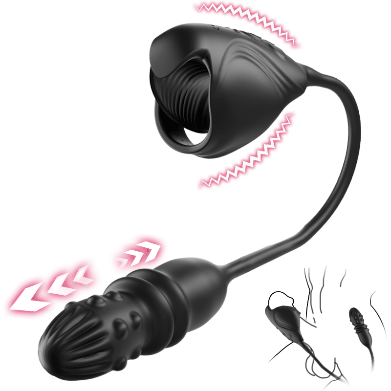 Arthur - Stoßender Prostatamassager Vibrations-Penisvibrator Analspielzeug für Paare
