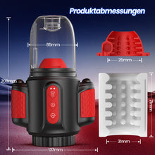 Load image into Gallery viewer, Sturmwirbel - 5-frequenz Wasserspray + 10-frequenz Vibration + 5-frequenz Rotation, Doppelte Eichelstimulation, Zweifach
