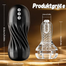 Load image into Gallery viewer, Gasvortex – 7-stufige Saug- und Vibrationsmodi, dreh- und verdrehbares Gehäuse, männlicher Masturbator