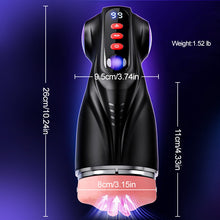 Load image into Gallery viewer, Daphne - 3 Hüllen Taschenmuschi Penis-Pumpe mit 9 Saug- &amp; 9 Vibrationsmodi für männliche Mast
