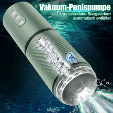 Load image into Gallery viewer, 10 Saug- &amp; 10 Vibrations-Vakuum-Penis-Pumpe Vergrößerungspumpe männlicher Masturbator