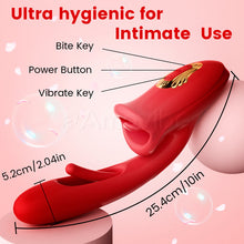 Load image into Gallery viewer, G-Punkt Flapping Vibrator mit Kussfunktion &amp; vibrierender Zunge