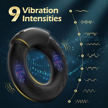 Load image into Gallery viewer, Romote Penisring mit 9 Vibrations- und Heizmodi